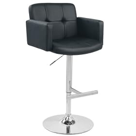 Lumisource Stout Bar Stool, Black by LumiSource