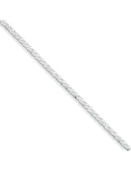 .925 Sterling Silver 2.5mm D/C Twisted Fancy Necklace