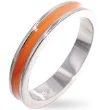 ORANGE ENAMEL RING SIZES 5-10