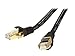 CAT7 Ethernet Cable 25 Feet, CAT7 Network Cable Supports Data Speed up to 10Gbps, CAT 7 Shielded RJ45 Cable 25ft Long, Rosewill LAN Cable for Gigabit Networking, Color Black