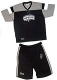 San Antonio Spurs 2 Piece V-Neck Rib Short Set