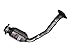 Pacesetter 325801 Raw Steel Direct Fit Catalytic Converter for 1997-1998 Mitsubishi Montero V6 3.5 Front Left (Non C.A.R.B. Compliant)