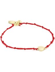 Ettika Knotted Silk Thread Bracelet with Charm, 7"