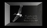 3D Glaskristall XL ideal zur Geburt! Mit einem Storch und Ihrem persönlich eingraviertem Wunschtext!