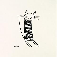 Hans Langner Poster / Kunstdruck Knit Cat 30 x 30 cm