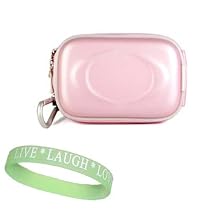 Pink Eva Slim Carrying Case For Canon Digital Camera models:Canon SD890IS Canon SD950IS Canon SD1100IS Canon SD790IS PowerShot SD1000 PowerShot SD750 PowerShot SD800 IS PowerShot SD900 PowerShot SD600 PowerShot SD630 PowerShot SD700 IS PowerShot SD450 PowerShot SD500 PowerShot SD300 PowerShot SD400 PowerShot SD430 Powershot SD30 PowerShot SD40 + Live*Laugh*Love Wristband!!!