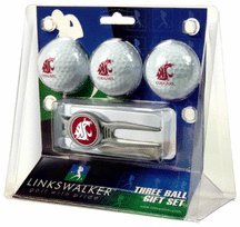 Washington State Cougars 3 Ball Golf Gift Pack With Kool Tool