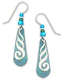 Adajio By Sienna Sky Iced Blue Purple Silver Overlay Earrings 7180