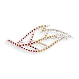 Crystal Leaf Fashion Pin