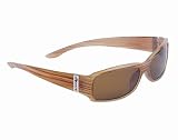 Anarchy Brown Stripe Jackel Sunglasses w Brown Polarized Lens by