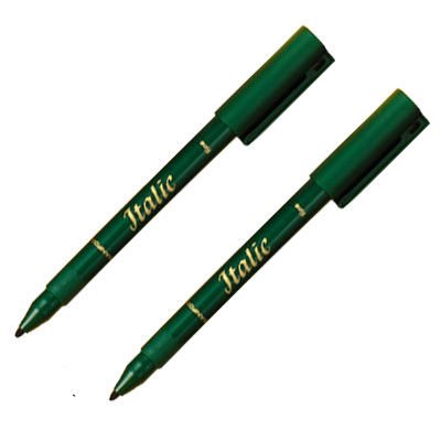 Papermate Berol Italic Calligraphy Lettering Pens Pack of 2 Pens - Medium & Fine Line Black Ink Carded Papermate Berol Italic Calligraphy Lettering Pens Pack of 2 Pens - Medium & Fine Line Black Ink Carded