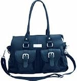 LuXuS Leder Wickeltasche FAIRYTALE schwarz
