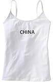 CHINA - Country Series - White Women's / Girls Camisole (Girlie / Babydoll)