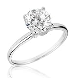Certified Diamond Solitaire Ring 1 1/2ct