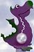 Big Belly Bank Purple and Green Dragon