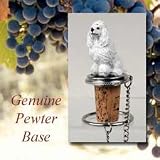Poodle Dog Wine Bottle Stopper - White