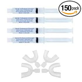Instant White Smiles optimized Teeth Whitening Kit - Professional Maximum Strength 36% 40 ml Teeth Whitening Syringes / Kit with 2 sets of trays