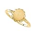 10k Yellow Gold Oval Signet Ring - Size 6