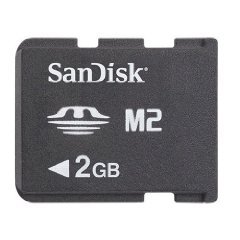 2GB Sandisk Memory Stick M2 Speicherkarte f�r Sony Ericsson S500i K530i K550i K770i K800i C702 C902 C903 C905 C510 F305