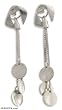 Earrings, 'Peace Pendulums' 0.6" W 2.7" L