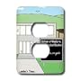 Rich Diesslins Funny Medicine Cartoons - School Of Neurology - Light Switch Covers - 2 plug outlet cover