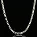 38" 4mm Men's Platinum Plated Hip Hop Franco Chain