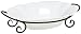 14-1/2-Inch Oval Dish with Iron Rack