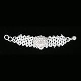 Outdoor Living : Beaded Flower Bracelet White