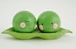 Two Peas in a Pod Salt & Pepper Shaker Set, Magnetic, Green & Pink Ceramic