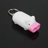 2 LED Pig Shape Thumb Crank Squeeze Flashlight Torch (3*AG3 Included)