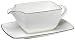 Mikasa Couture Platinum Gravy Boat & Saucer