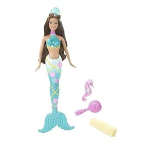 BARBIE Splash and Style Mermaid Doll with Seahorse by 