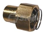 Garden Hose Adapter 3/4F X M, 1/2M NIPPLE