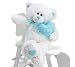22 White & Blue (It's a Boy) Teddy Bear