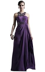 Chiffon/Taffeta/Tulle Applique Beaded Lace Crystal Crystals Bridesmaid Dress/Mother-of-the-Bride Dress 