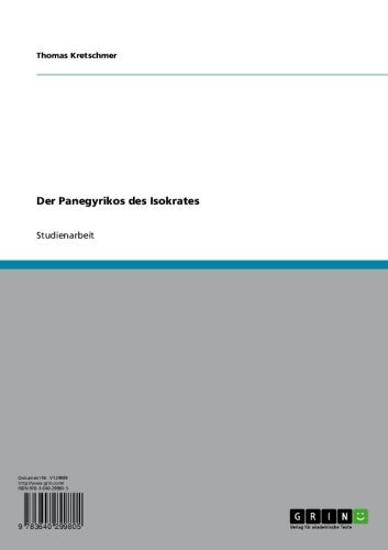 Der Panegyrikos des Isokrates (German Edition)
