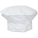 San Jamar H036 QC2000 Poly Cotton Blend Chef Beret with Adjustable Head Strap, White
