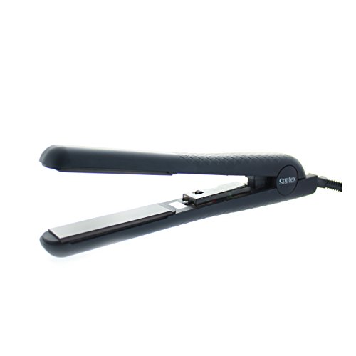 Cortisio Black Platinium 1.25" (1 1/4") Black Series Tourmaline Ceramic 450F Flat Iron / Hair Straightener Dual Voltgae 110v-240v