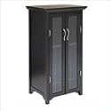 Winsome 20 Bottle Wine Cabinet with French Doors in Espresso