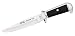 Herbertz Bowie-Knife. black/Alu. 15 cm, Leather Sheath