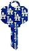 Los Angeles Dodgers Schlage SC1 House Key