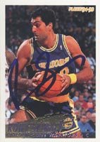 Rony Seikaly, Golden State Warriors, 1994 Fleer Autographed Card