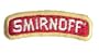 .75" Vintage Peel & Stick Smirnoff Vodka Alcohol Patch