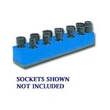 3/8 In Drive Swivel / Impact Metric Socket Organizer w/ Magnetic Base - Neon Blue It very attractive for my likes and will most likely use them the most