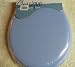 GINSEY CLASSIQUE STANDARD ROUND CUSHION SOFT PADDED TOILET SEAT - BLUE