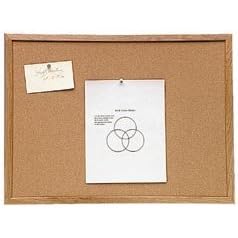 UNV43604 Solid Hardwood Frame Cork Bulletin Board, 48w x 36h by Universal