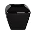 Gloss Black Ceramic Tulip Vase/Planter - 7" x 7" x 7"H