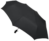 Totes Auto Open/Close Superdome Umbrella, Black