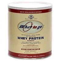 Whey To Go Protein Powder Natural Chocolate Cocoa Bean Flavor By Solgar - 41 oz