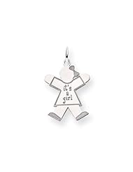 14k White Gold Kid Charm Cyber Monday Special